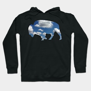 Buffalo Cow Wild Animal Abstract Clouds Sky Gift Shirt Cute Hoodie